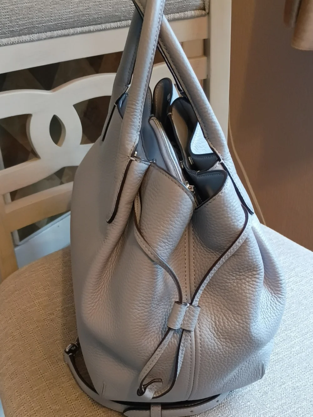 kate spade Pebbled Leather Dumpling Satchel large